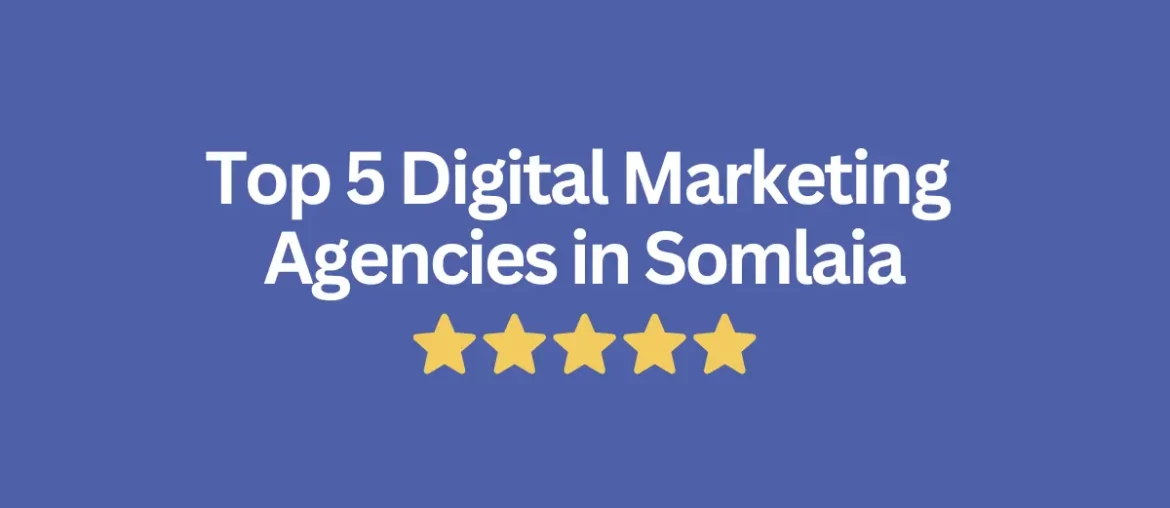 The 5 Top digital marketing agencies in Somalia